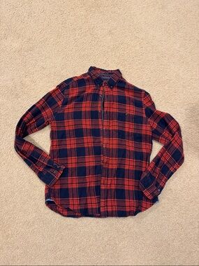 Red and Navy Flannel